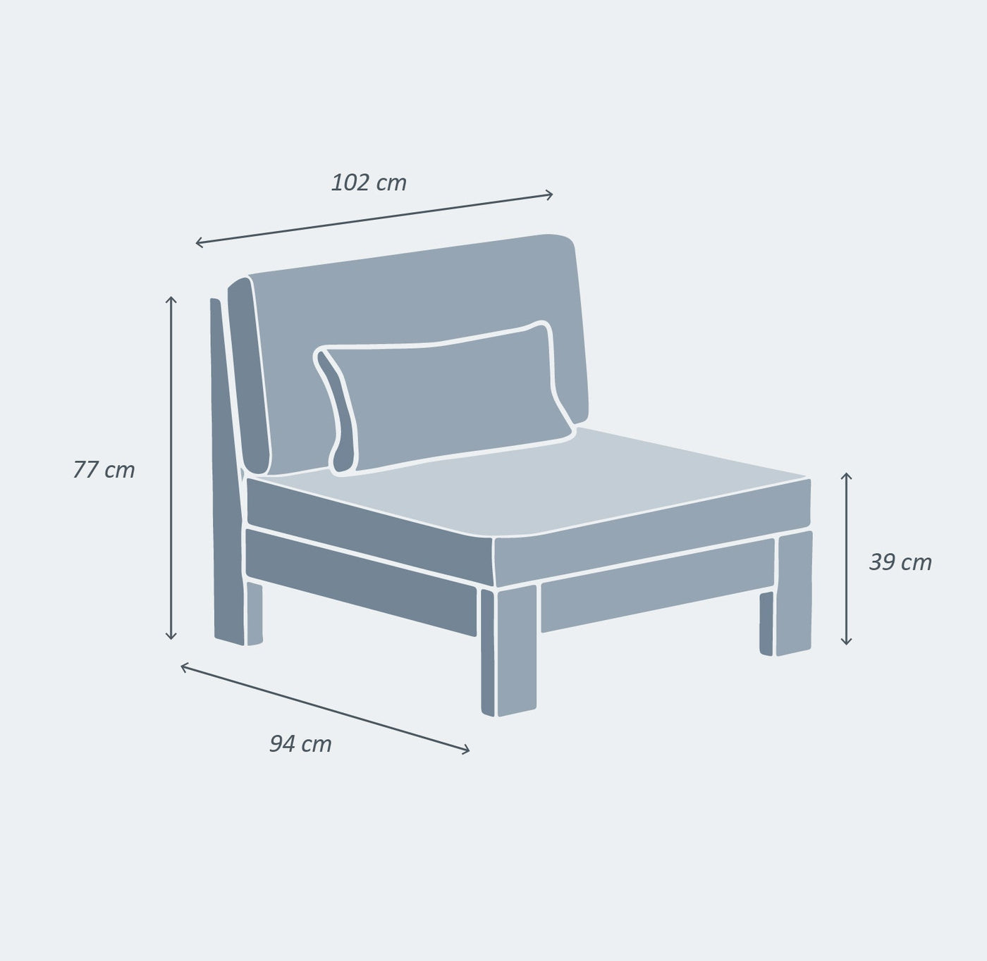Fauteuil du salon de jardin d'angle Bornéo 6 places de la marque Meublot, avec coussins confortables et structure en résine tressée.