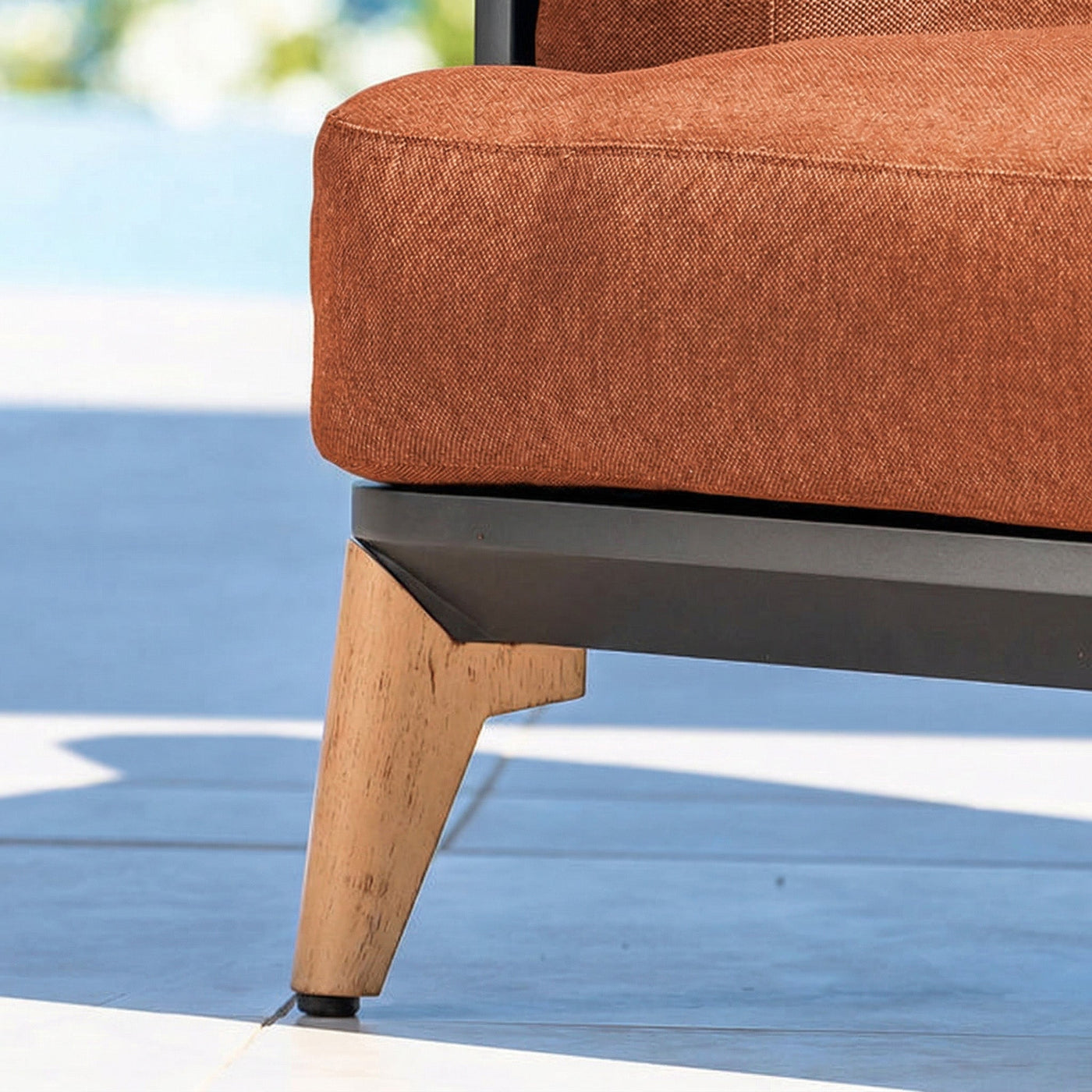 Salon de jardin Monte Carlo Meublot pour 5 personnes, ensemble de meubles de jardin avec table et chaises en extérieur