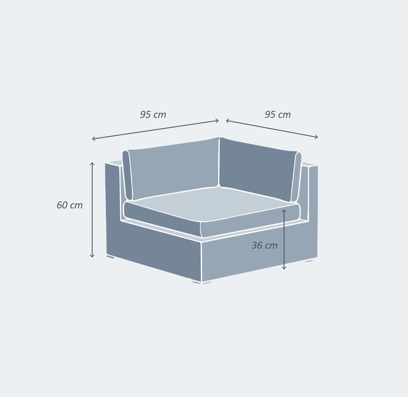 Canapé d'angle pour salon de jardin Palma de Meublot, capacité pour 9 personnes, avec coussins confortables et structure en bois.