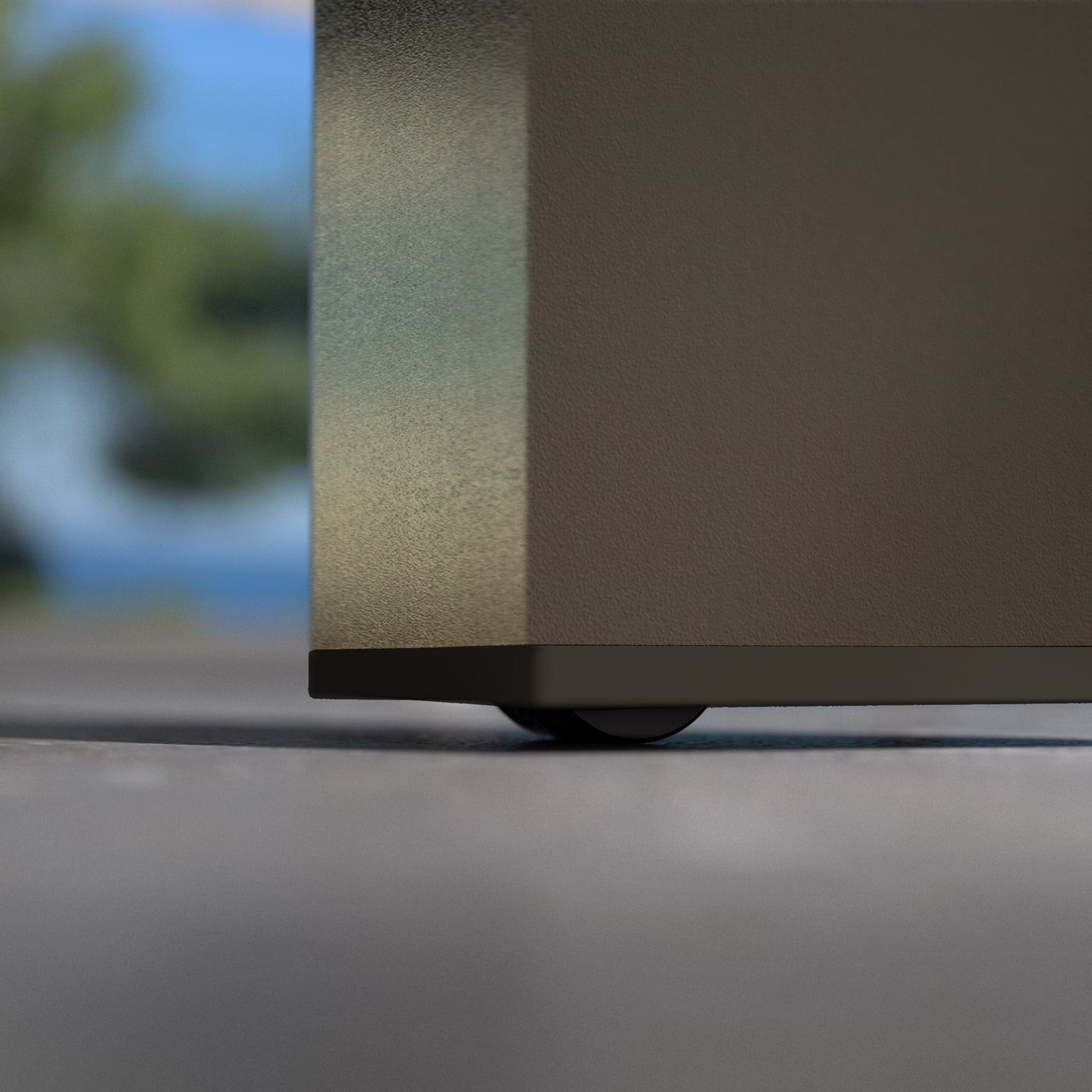 Table de jardin extensible Meublot Amalfi en aluminium noir, table de 180/240cm pour 10 personnes, vue de dessus.