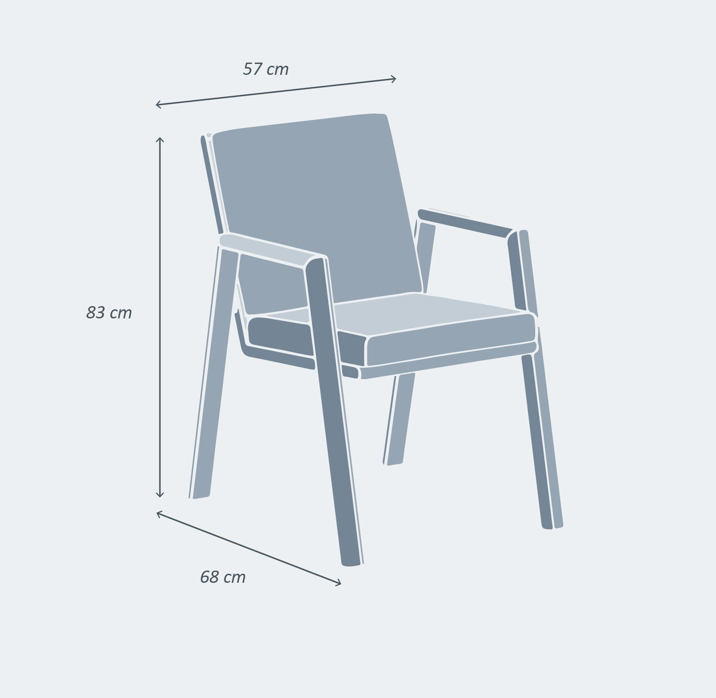 Chaise d'extérieur Long Beach de Meublot, fauteuil de jardin en rotin synthétique avec coussin beige, vue de côté.