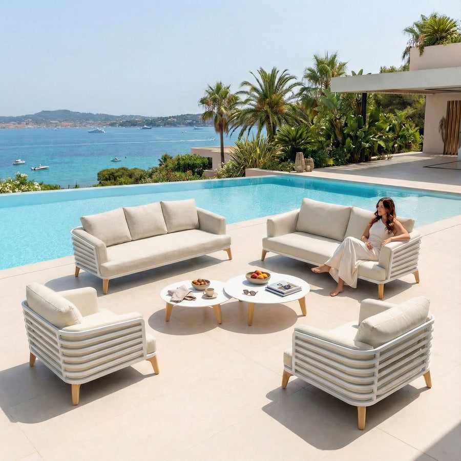 Salon de jardin Monte Carlo - 7 places