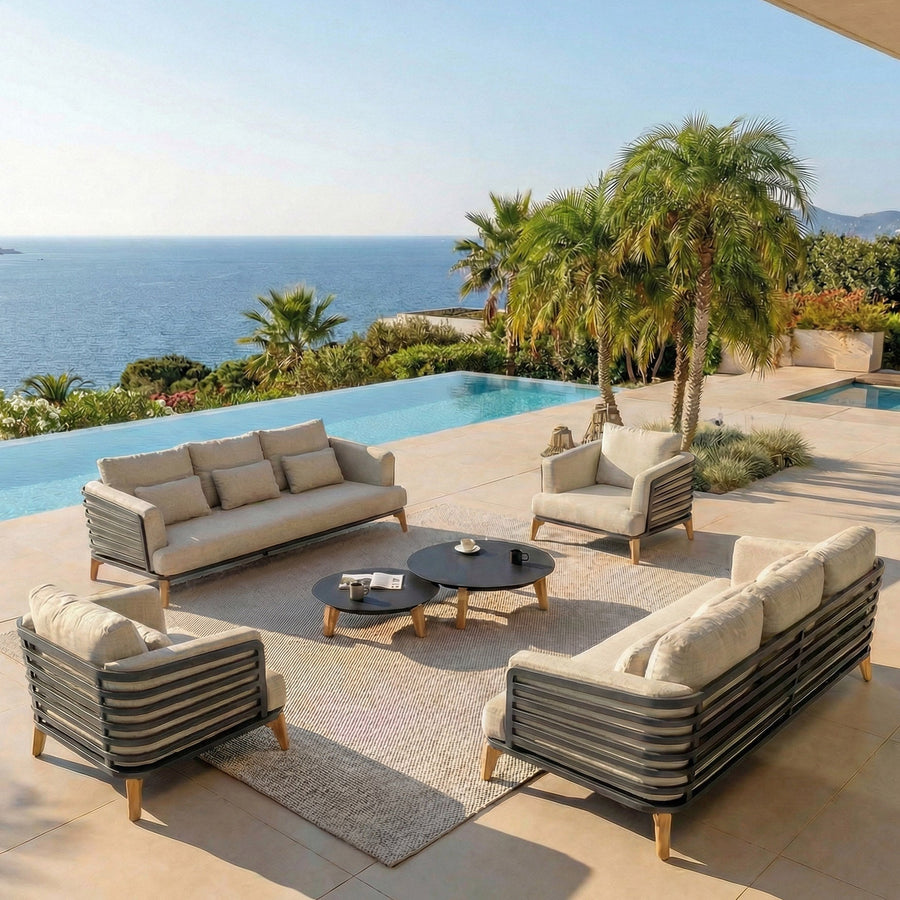 Salon de jardin Monte Carlo - 8 places